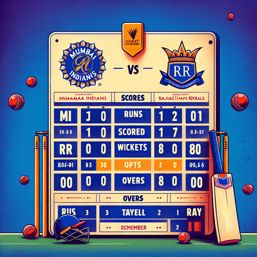 ipl score mi vs rr