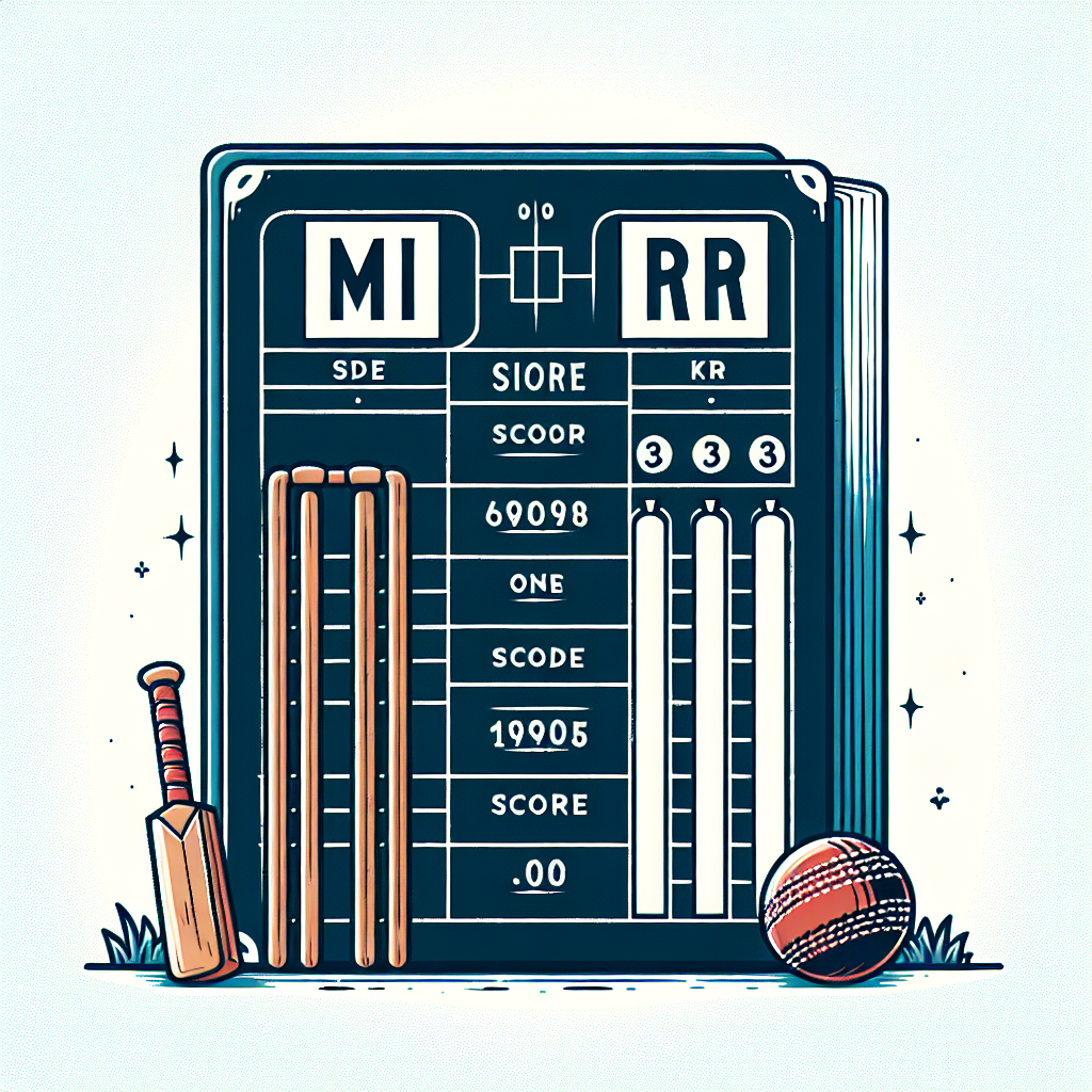 Ipl score mi vs rr