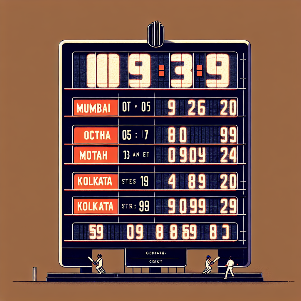 Mumbai kolkata score