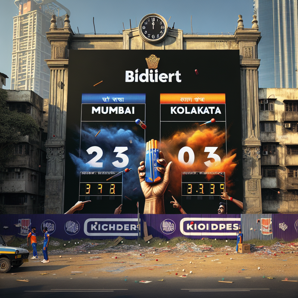 mumbai kolkata score